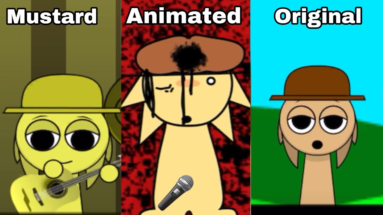 Mustard Animation Incredibox Sprunki: phase 4 Mustard Sprunki vs Animated Sprunki vs ...