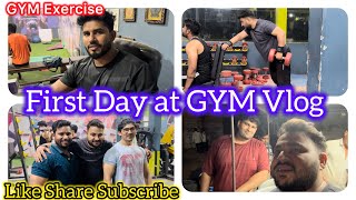 First Day Gym Workout For 🏋️130 kg friend #vlog#viral #viralvideo #youtube #trending #fitness