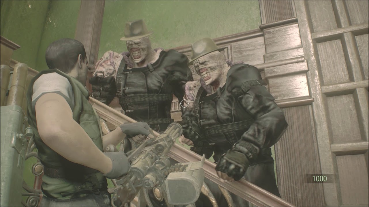 Resident Evil 2 Remake Glitches - Stars Chris Trolling Two Nemesis Mr.X