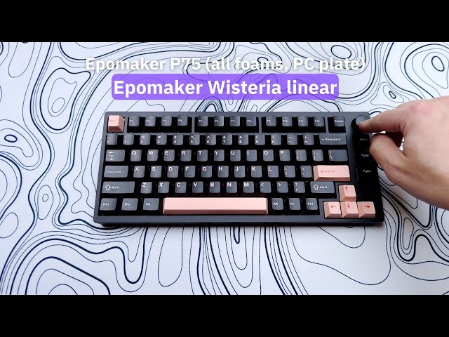 Epomaker Wisteria linear | Epomaker P75 | sound test - YouTube