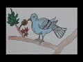 How to draw beautiful bird #easy art#youtube#video