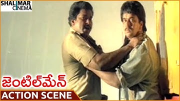 Gentleman Movie || Superb Action Between Arjun & Charan Raj || Arjun, Madhoo || Shalimarcinema
