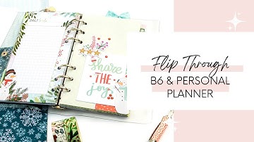 December Personal Planner Set Up Flip Through & Christmas B6 Planner Set Flip Through | Cocoa Daisy