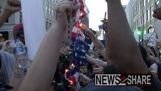 Protesters, Police, Trump supporters face off during Tulsa rally