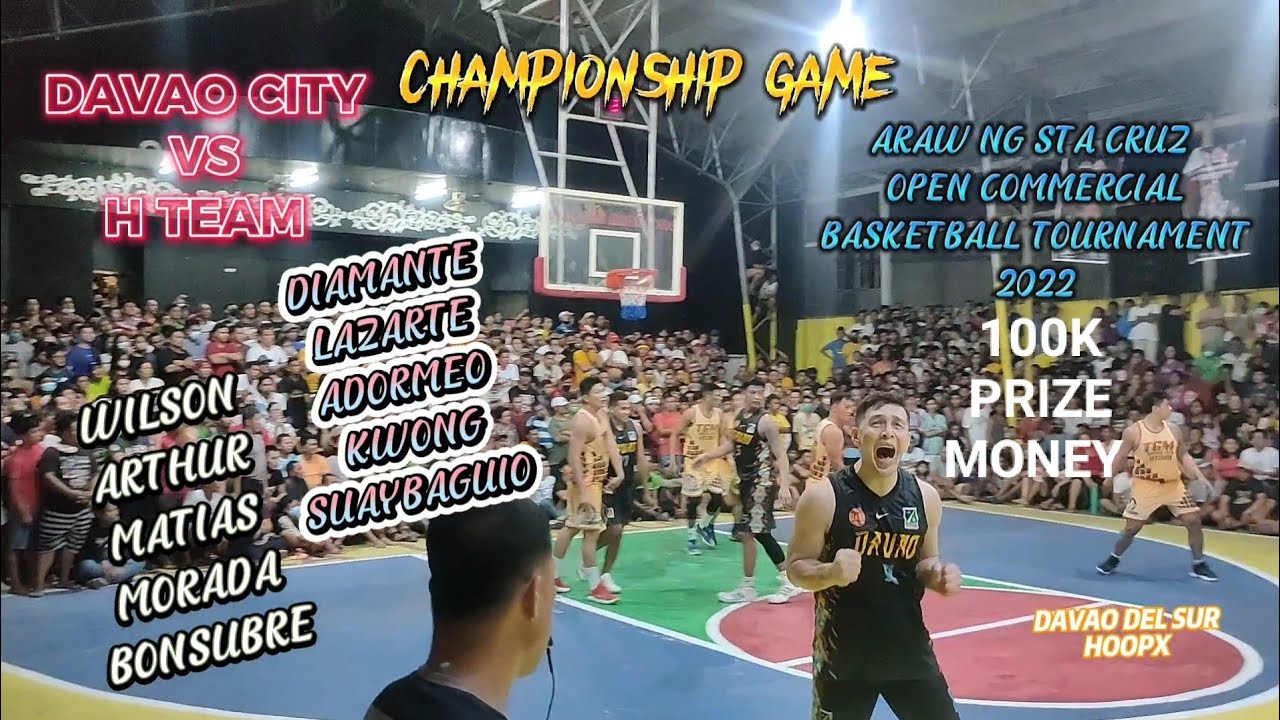CHAMPIONSHIP GAME!!SOBRANG INTENSE ANG TAPATAN NG DAVAO CITY VS HTEAM!!ARAW NG STA CRUZ 2022