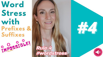 Rule 4: Prefixes & Suffixes are never stressed | English Pronunciation 💬