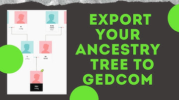 How To Export Your Ancestry Tree to a GEDCOM File