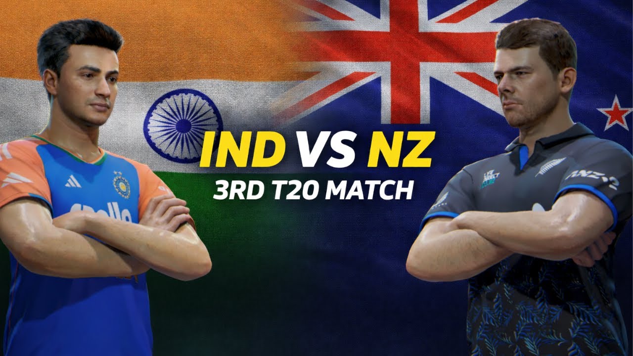 India vs New Zealand 3rd T20 LIVE | Cricket 26 Gameplay | Telugu ...