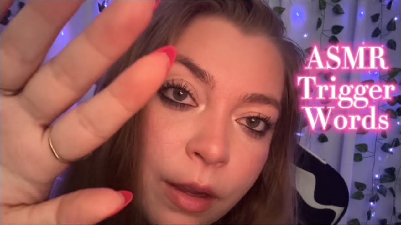 ASMR Trigger Words with Face Touching & Clicky Whispering for Sleep💤