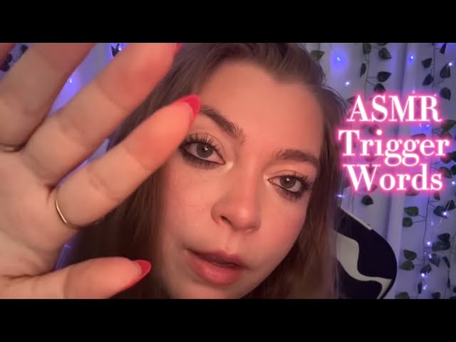 ASMR Trigger Words with Face Touching & Clicky Whispering for Sleep💤