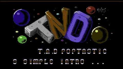 The New Dimension Pop-Tastic Intro 15April2020! Commodore 64 (C64)