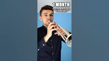 1 Day vs 10 Years of Playing Trumpet