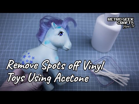 How to Clean Spots and Blemishes off Vinyl Toys with Acetone My Little Pony Restoration Tips Tricks
