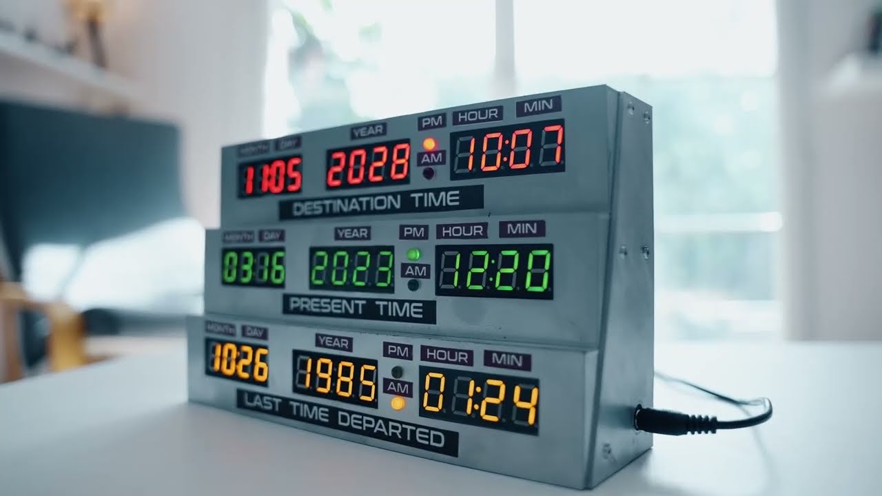 Film : Horloge Delorean Retour Vers le Futur