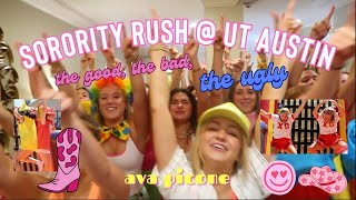 SORORITY RUSH AT THE UNIVERSITY OF TEXAS AT AUSTIN