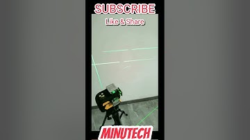 HIGH QUALITY GREEN LINE 3D 360 ROTARY HORIZONTAL 12 LINES LASER LEVEL #Shorts