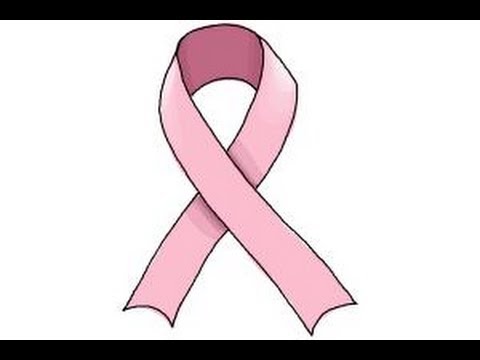 How to Draw a Cancer Ribbon - YouTube