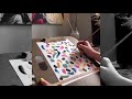 Pattern Hand Painted | Modern Abstract Pattern Surface Design Time Lapse