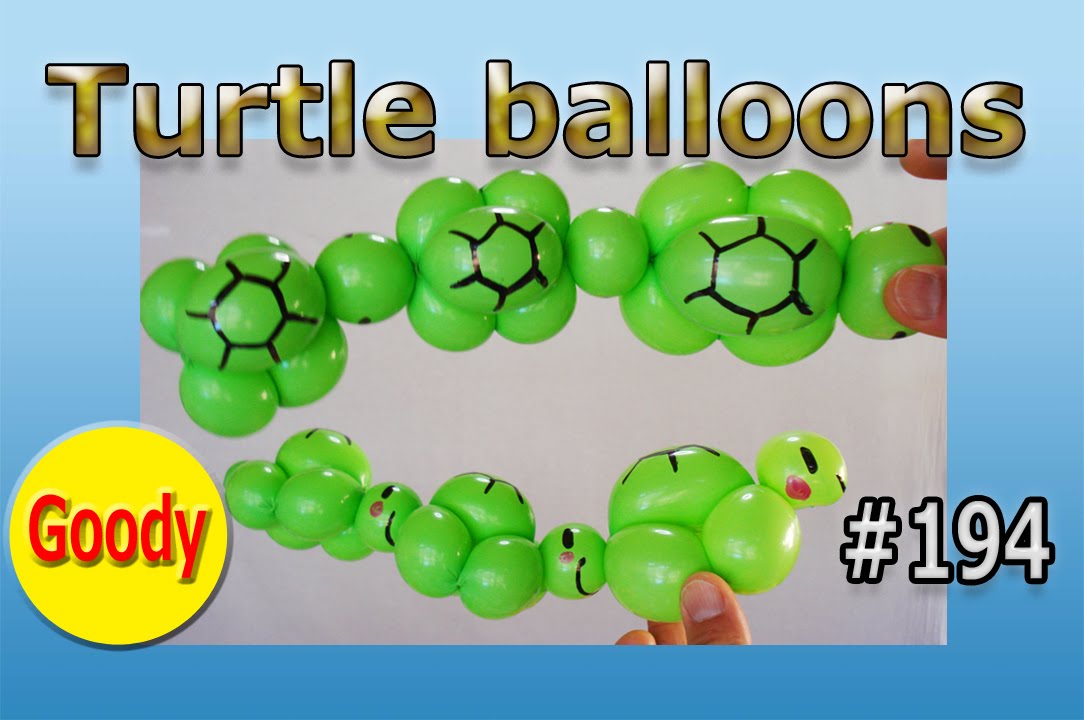 Turtle balloon twisting tutorial - YouTube