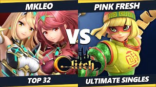 Glitch Konami Code Top 32 - MkLeo (Pyra Mythra) Vs. Pink Fresh (Min Min) Smash Ultimate Tournament