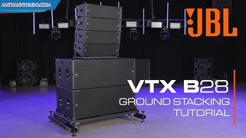 Lắp đặt dàn loa array JBL VTX B28 trên mặt đất | LẠC VIỆT AUDIO | 0989 68 2236