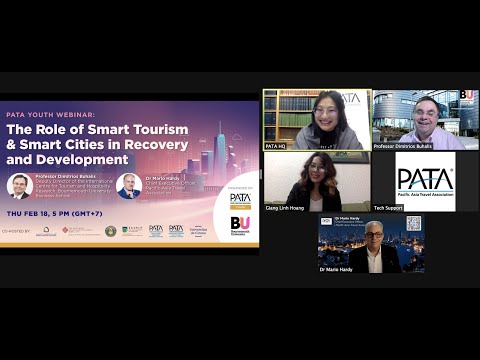 THE ROLE OF SMART TOURISM u0026 SMART CITIES IN RECOVERY AND DEVELOPMENT PATA SMART TOURISM WEBINAR