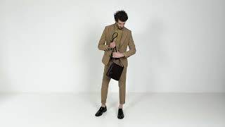 Chocolate Brown Leather Messenger Bag - On the Road  | Time Resistance Official Video screenshot 1