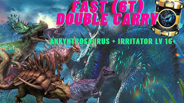 2T FAST Double carry Defeated Ceramanus with Ankyntrosaurus and Irritator lv 16+// Moveset in Note