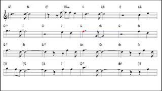 Most Popular Tenor Saxophone Backing Track - Sheet Music for Tenor Sax only