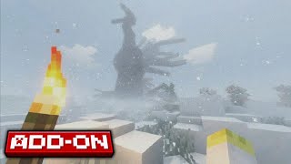 I found something TERRIFYING in snowy mountain (Minecraft Bedrock)