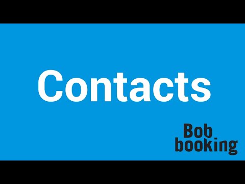 Bob Booking : présentation du module Contacts
