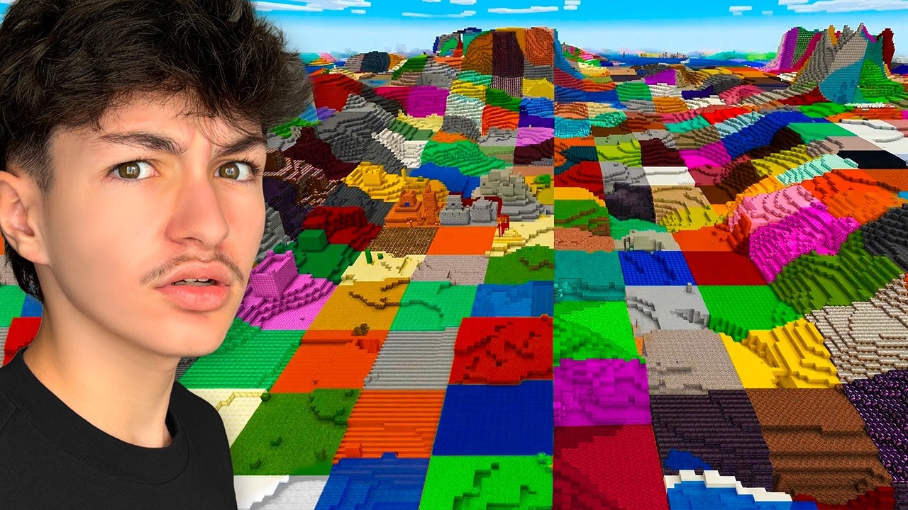 MINECRAFT MAS TODAS AS CHUNKS SÃO BLOCOS ALEATÓRIOS!