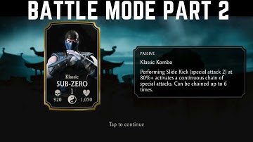 Mortal Kombat X IOS Battle Mode Gameplay Walkthrough Part 2
