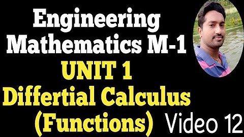 Engineering Mathematics 1 | Video 12 | Unit 1 | Differtial calculus | Vincent Maths | Ma8151