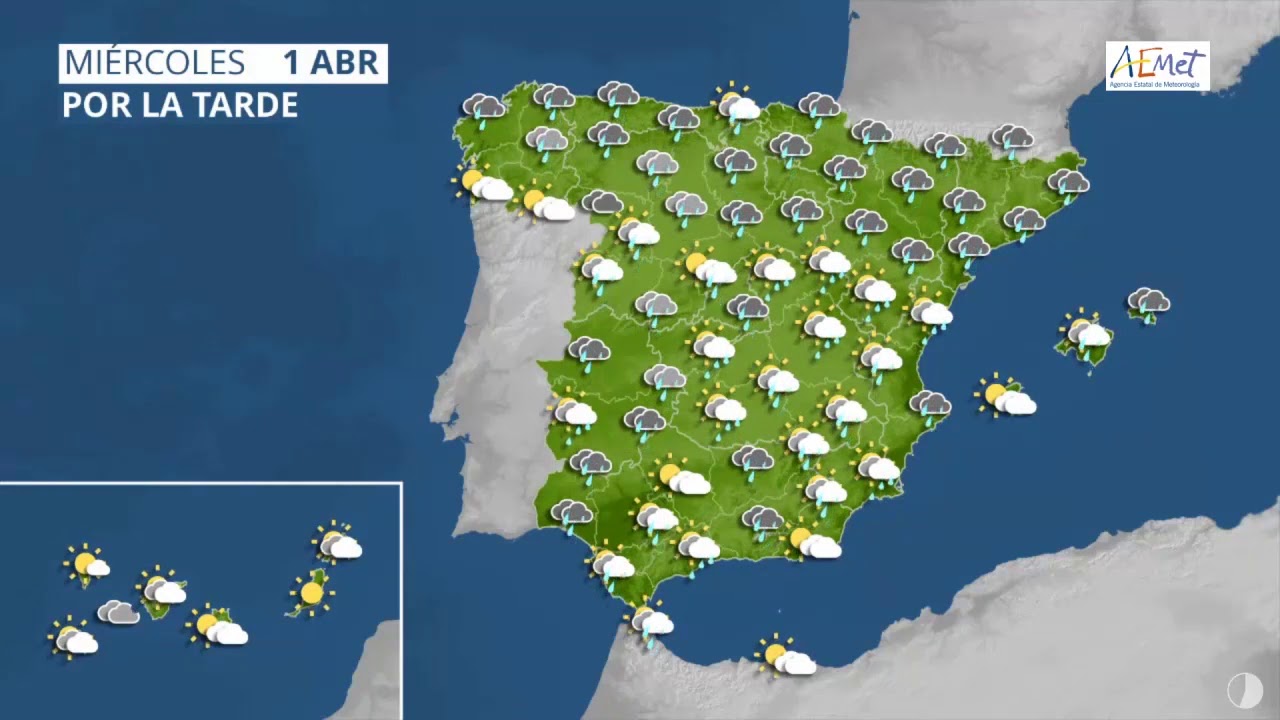 El tiempo de AEMET 01-04-2020 - YouTube