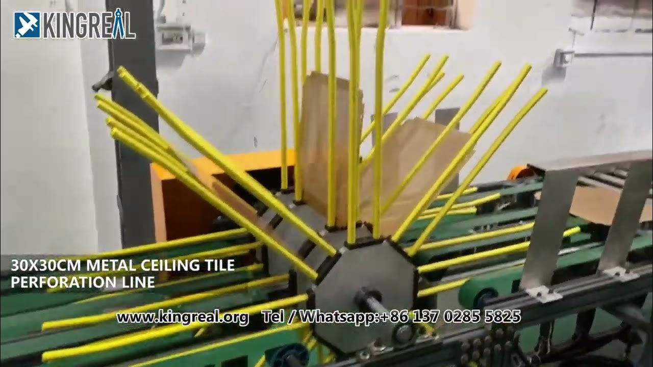 High Speed 30*30 Metal Ceilings Tiles Making Machine, metal ceiling