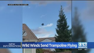 Wild Wind Sends Trampoline Flying Through Lincoln