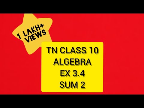 TN Samacheer 10 Maths New Syllabus Algebra Ex 3.4 sum 2 (i),(ii),(iii),(iv)