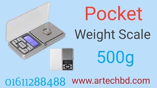Pocket Weight Scale 500G BD | AR TECH BD | Bangla Unboxing Review | 2023