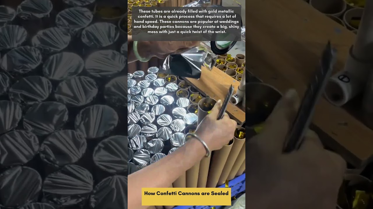 How Confetti Cannons are Sealed