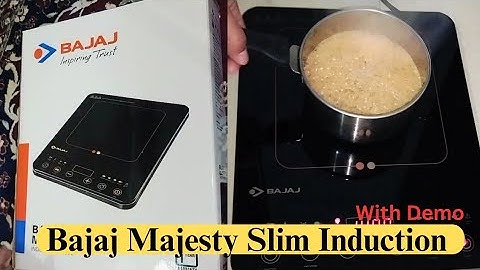 Bajaj majesty slim 2100 watt induction coocktop (kaise chalayen) how it works video in hindi