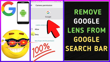 How to Remove Google Lens From Google Search Bar?