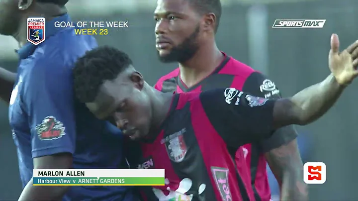Marlon Allens goal for Arnett Gardens vs Harbour V...