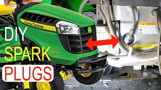 How To Change Spark Plugs On John Deere D130 &amp; D140 (22HP 2011 - 2017)