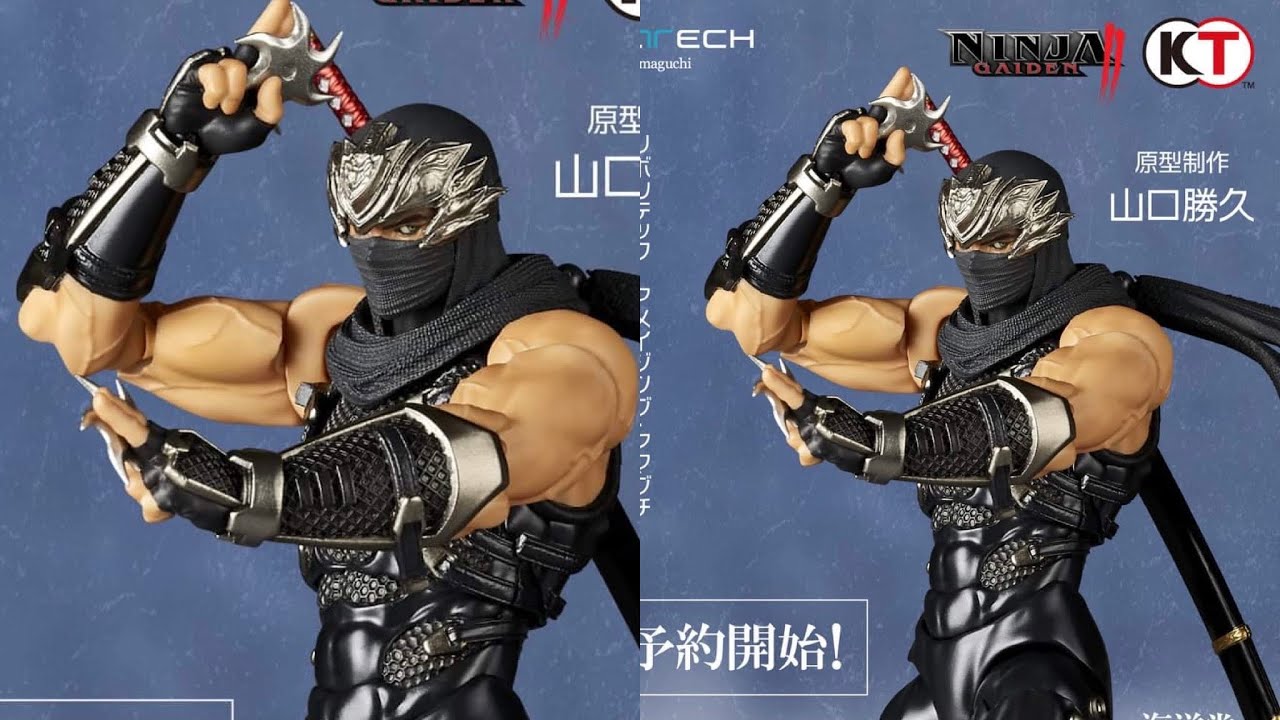 ゲームキャラクター REVOLTECH RYU HAYABUSA NINJA GAIDEN New ninja gaiden ryu hayabusa revoltech action figure revolution