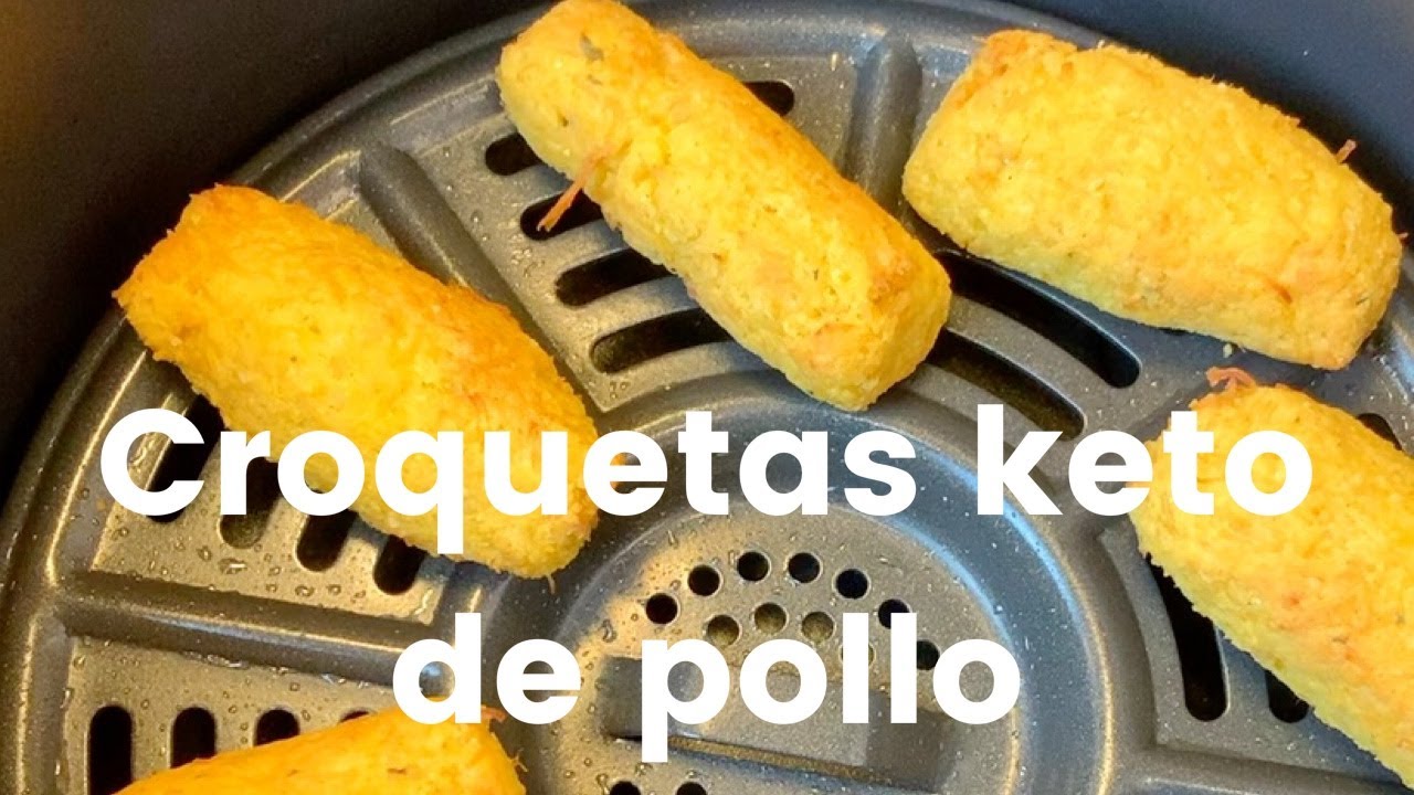 Croquetas keto de pollo. Versión air fryer. YouTube