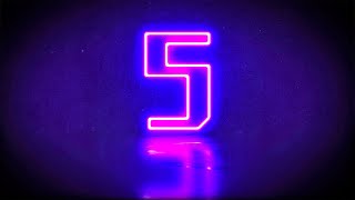Celebrity NEON COUNTDOWN - 10 Second Colorful neon Counter Timer - Stunden Countdown Timer - CUENTA REGRESIVA Wealth