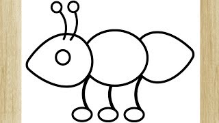 Como desenhar uma formiga fácil é pequena?