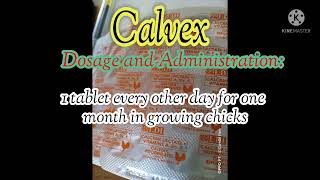 Calvex. Pampatibay Nang Buto. Para Sa Manok Vitamins And Mineral