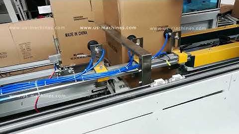 Empty cardboard case carton box erecting forming bottom sealing machine automatic carton erector tes